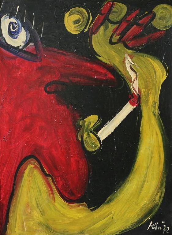 PETER KEIL OIL ON BOARD