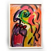 PETER KEIL OIL ON BOARD PAINTI