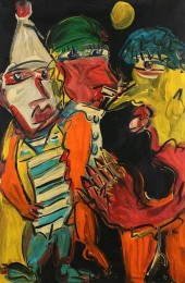 PETER KEIL OIL ON CANVAS CLOWN