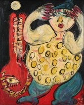 PETER KEIL OIL ON MASONITE CLO