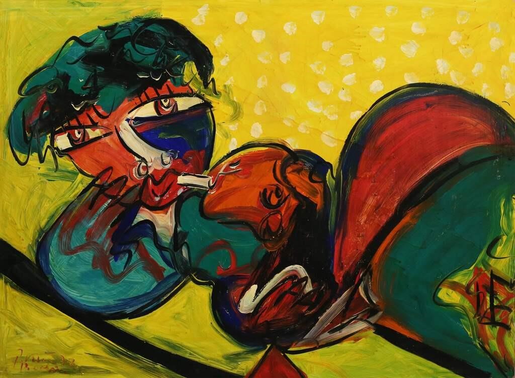 PETER KEIL OIL ON MASONITE