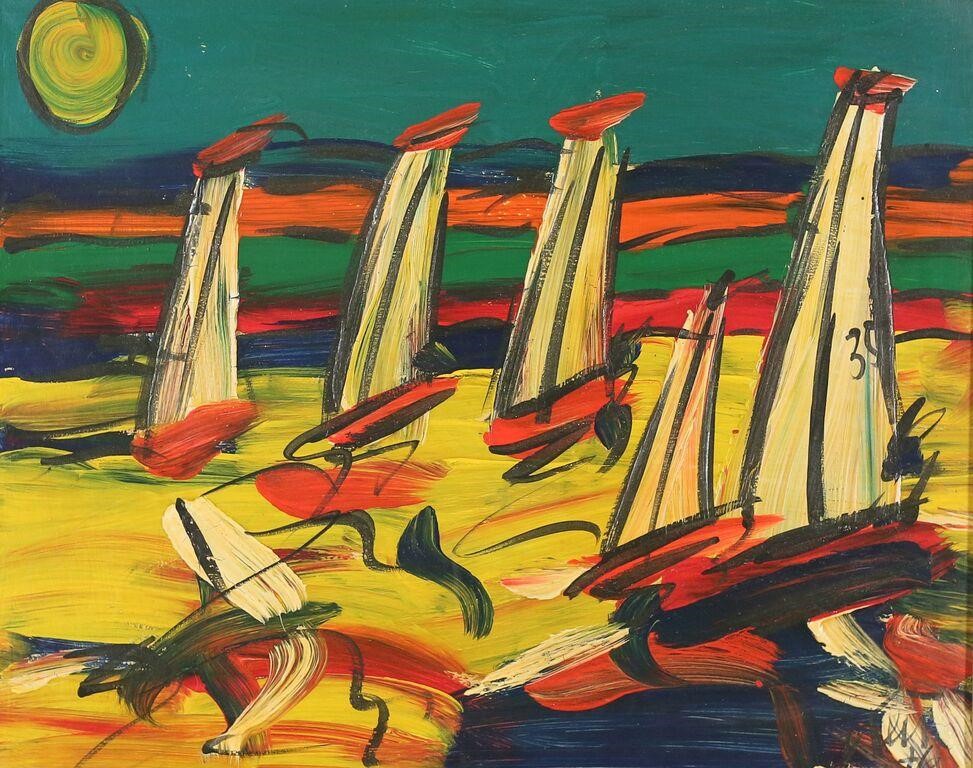 PETER KEIL OIL ON MASONITE