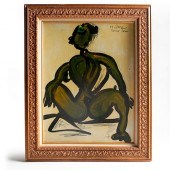 PETER KEIL OIL ON POSTER BOARD