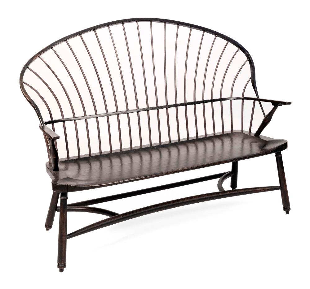 PETER KRAMER BOW-BACK WINDSOR BENCH