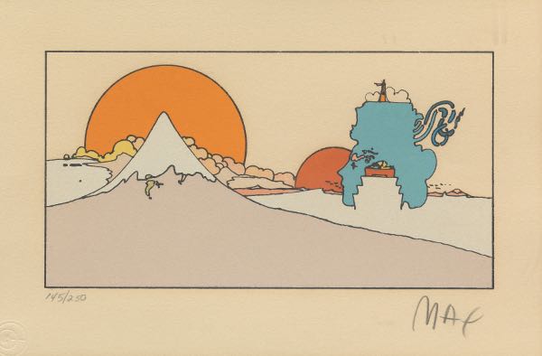 PETER MAX (AMERICAN B.1937) 5" x