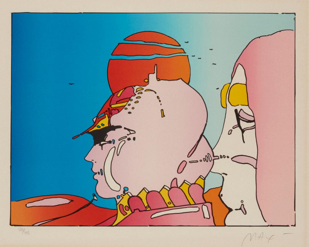 PETER MAX (B. 1937), "TALKING TO