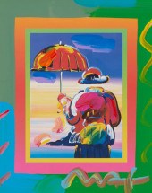 PETER MAX (B. 1937), "UMBRELLA