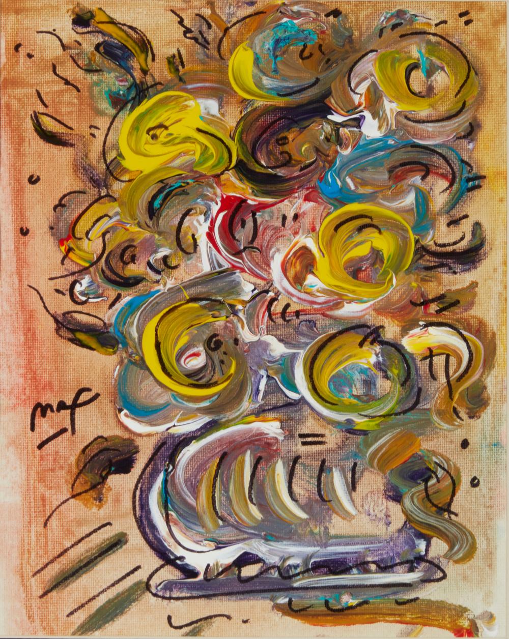 PETER MAX (B.1937), ABSTRACT FLORAL