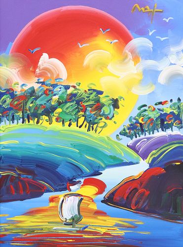 PETER MAX (B.1937) ACRYLIC PAINTING