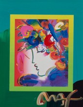 PETER MAX (B.1937), "BLUSHING