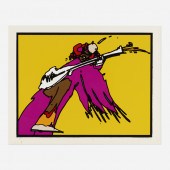 Peter Max b.1937. Jimi Hendrix