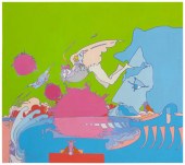PETER MAX (B.1937), "RIGHT NOW