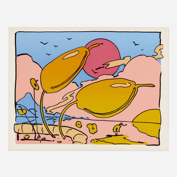 Peter Max b.1937. Solar Flowers.