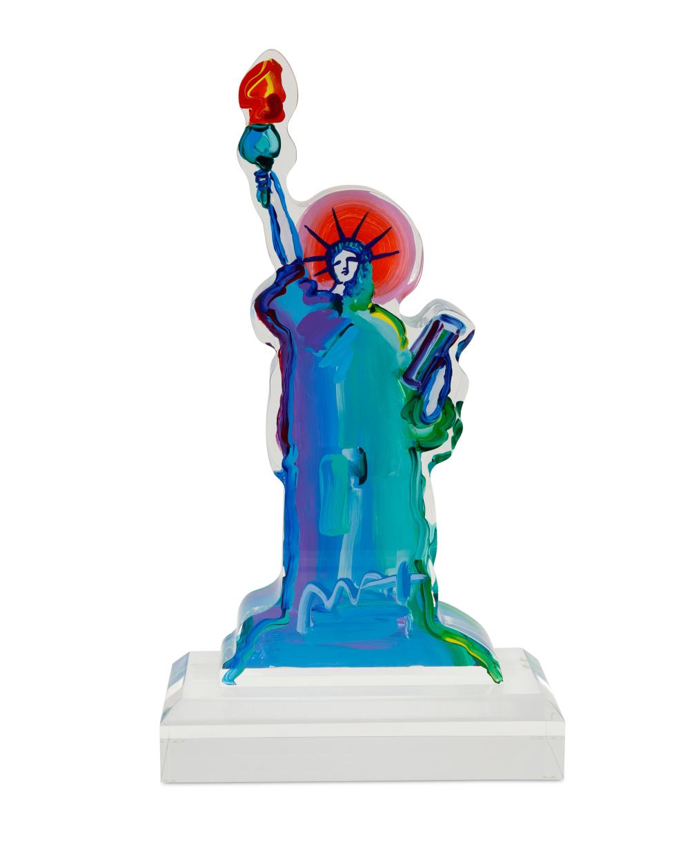 PETER MAX (B.1937), "STATUE OF