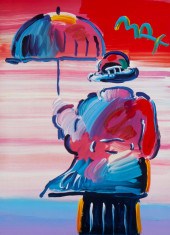 PETER MAX (B.1937), "UMBRELLA