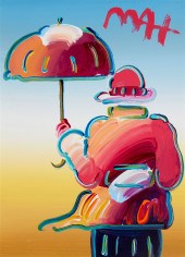 PETER MAX (B.1937), "UMBRELLA