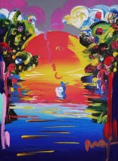 PETER MAX, BETTER WORLD III, M