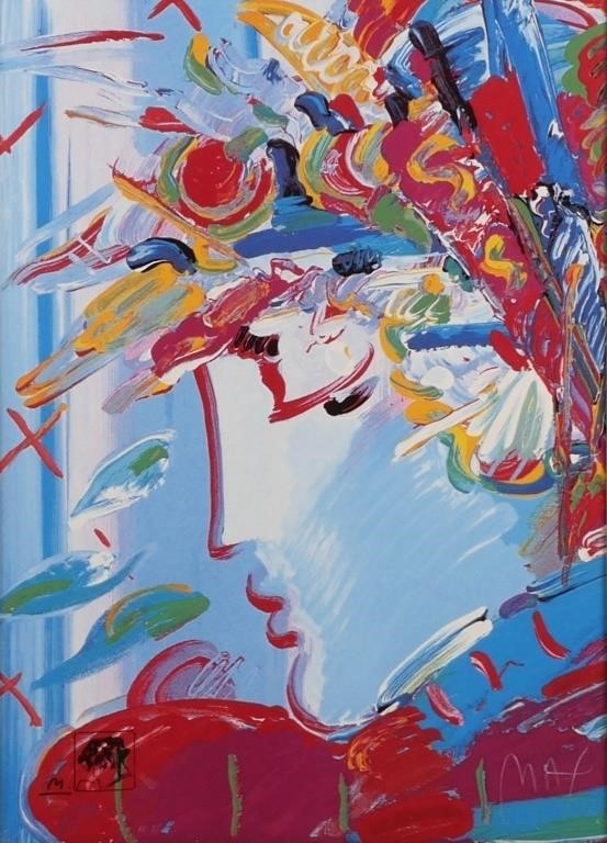 PETER MAX, BLUSHING BEAUTY,