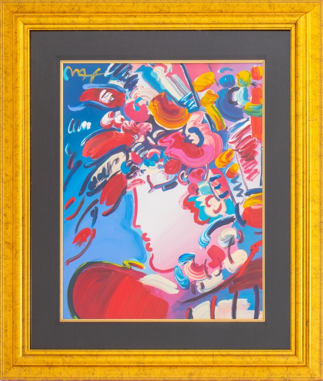 PETER MAX "BLUSHING BEAUTY" MIXED