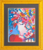PETER MAX "BLUSHING BEAUTY" MI