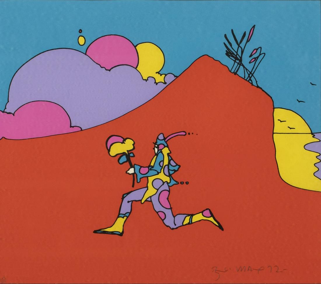 PETER MAX, CLOWN, LITHOGRAPHPeter