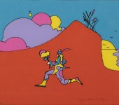 PETER MAX, CLOWN, LITHOGRAPHPe