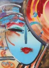 PETER MAX, DECO LADY, FROM LAD