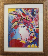 PETER MAX EMBELLISHED OFFSET L