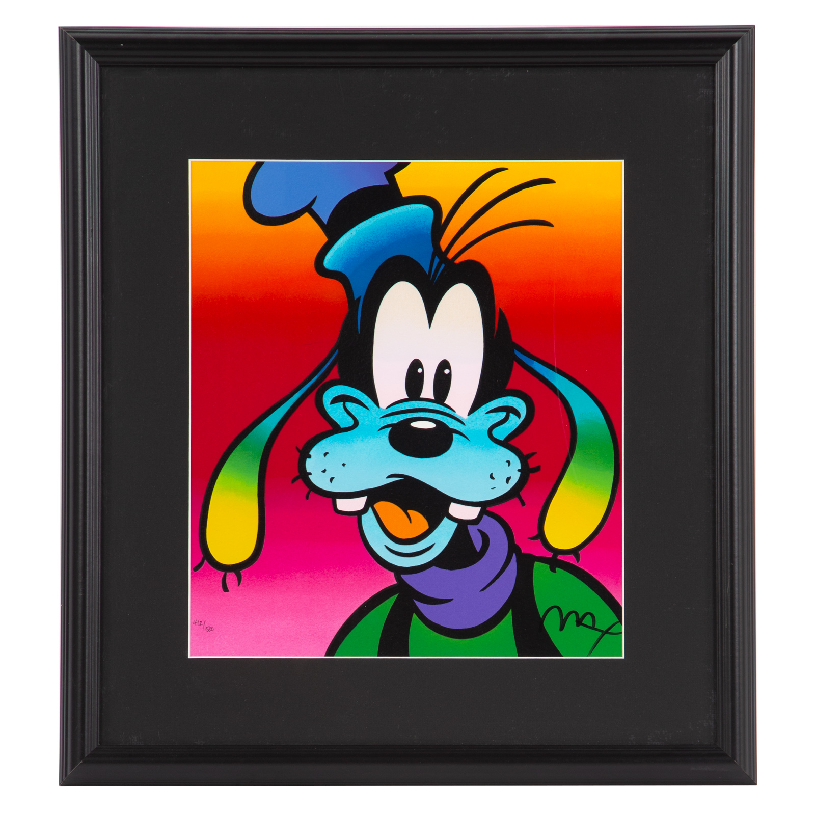 PETER MAX. "GOOFY," COLOR