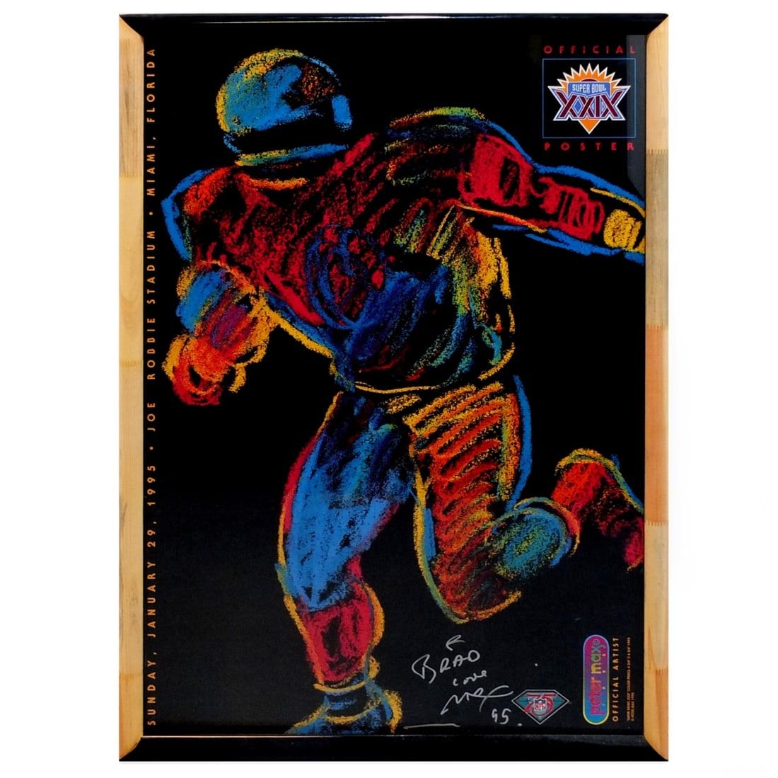 PETER MAX HAND SIGNED POSTERPeter