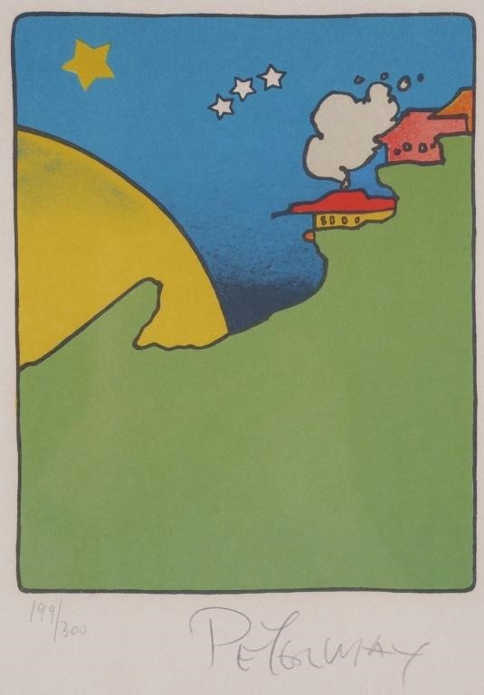 PETER MAX "HOUSE IN THE SUN"