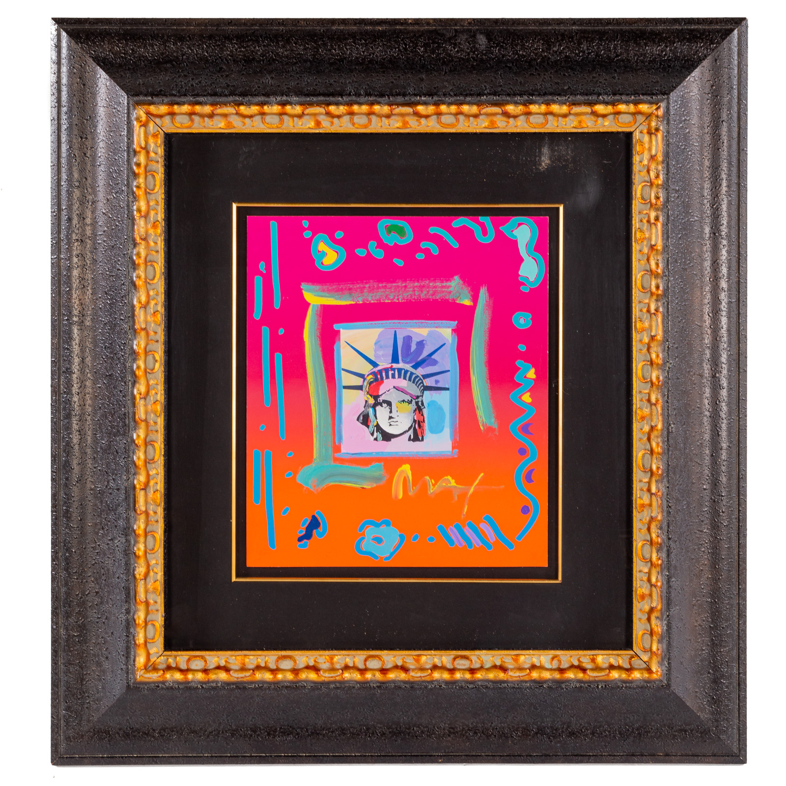 PETER MAX. "LIBERTY HEAD II,"