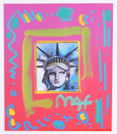 PETER MAX "LIBERTY HEAD II COL