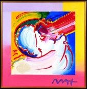 PETER MAX, MIXED MEDIA I LOVE
