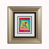 PETER MAX MIXED MEDIA "LOVE ON