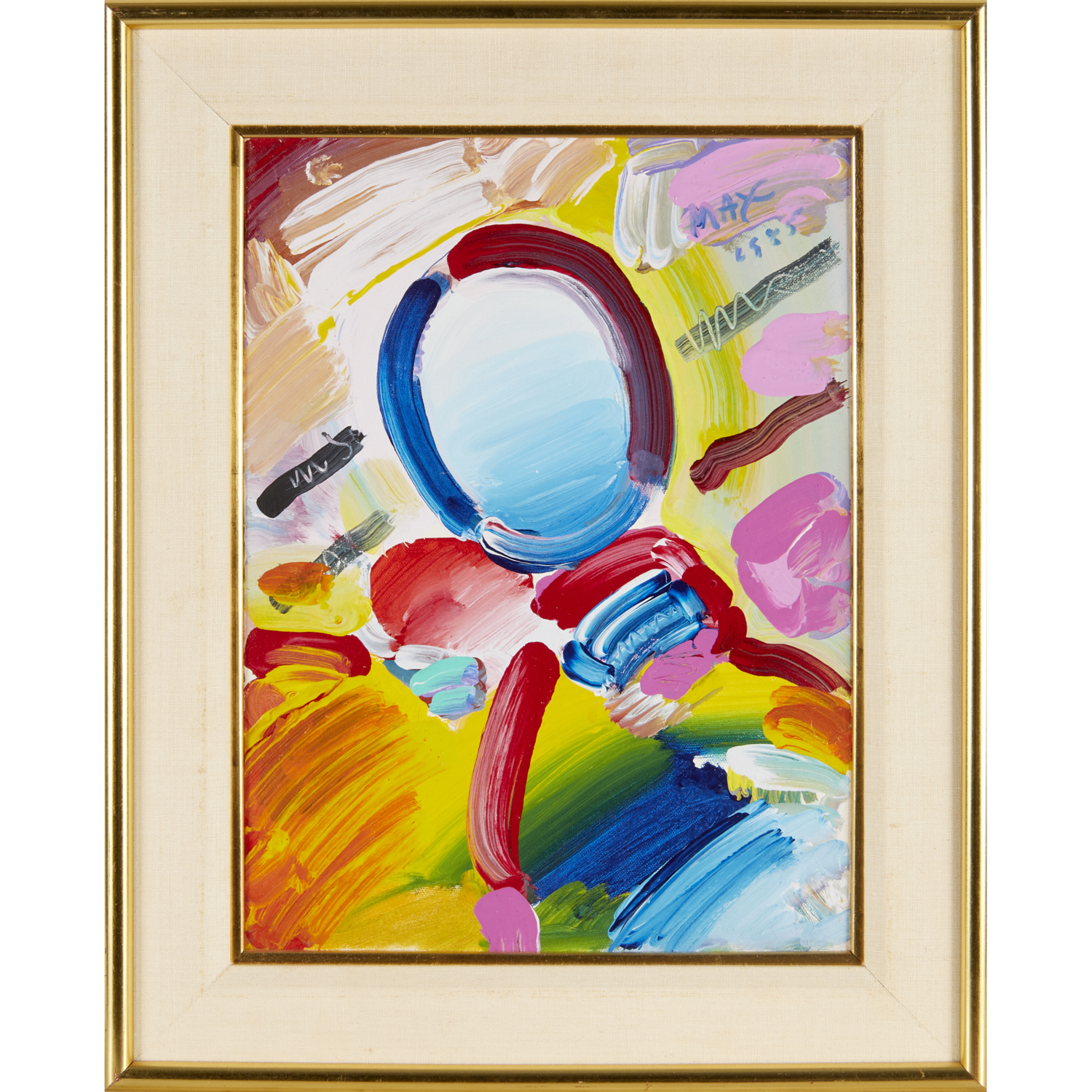 PETER MAX, OIL/ACRYLIC ON CANVAS,