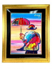 PETER MAX ORIGINAL MIXED MEDIA