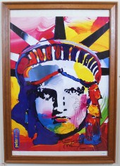 PETER MAX POSTER WITH SKETCHPE