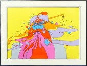 PETER MAX PSYCHEDELIC HAND SIG