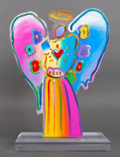 PETER MAX &QUOT;ANGEL WITH HEA