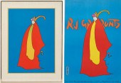 PETER MAX RJ GRUNTS SERIGRAPH