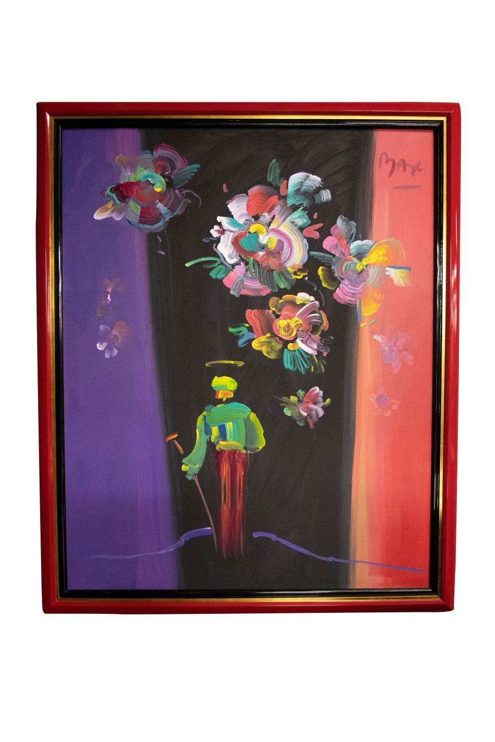 PETER MAX: "ROSEVILLE"oil on canvas