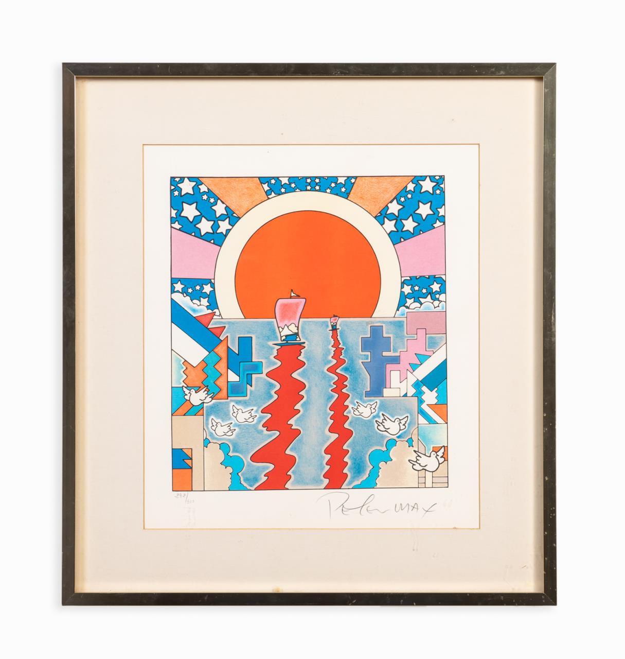 PETER MAX "SAILING NEW WORLDS"