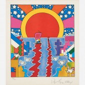 PETER MAX "SAILING NEW WORLDS"