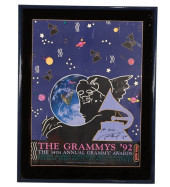 PETER MAX SIGNED 1992 GRAMMY P