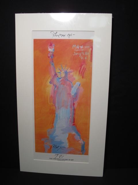 Peter max signed poster print.