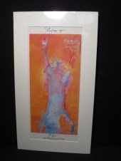 Peter max signed poster print.