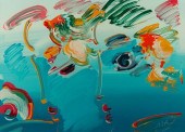 PETER MAX SIGNED SERIGRAPH, 'P