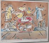 PETER MAX, STILL LIFE, COLORED