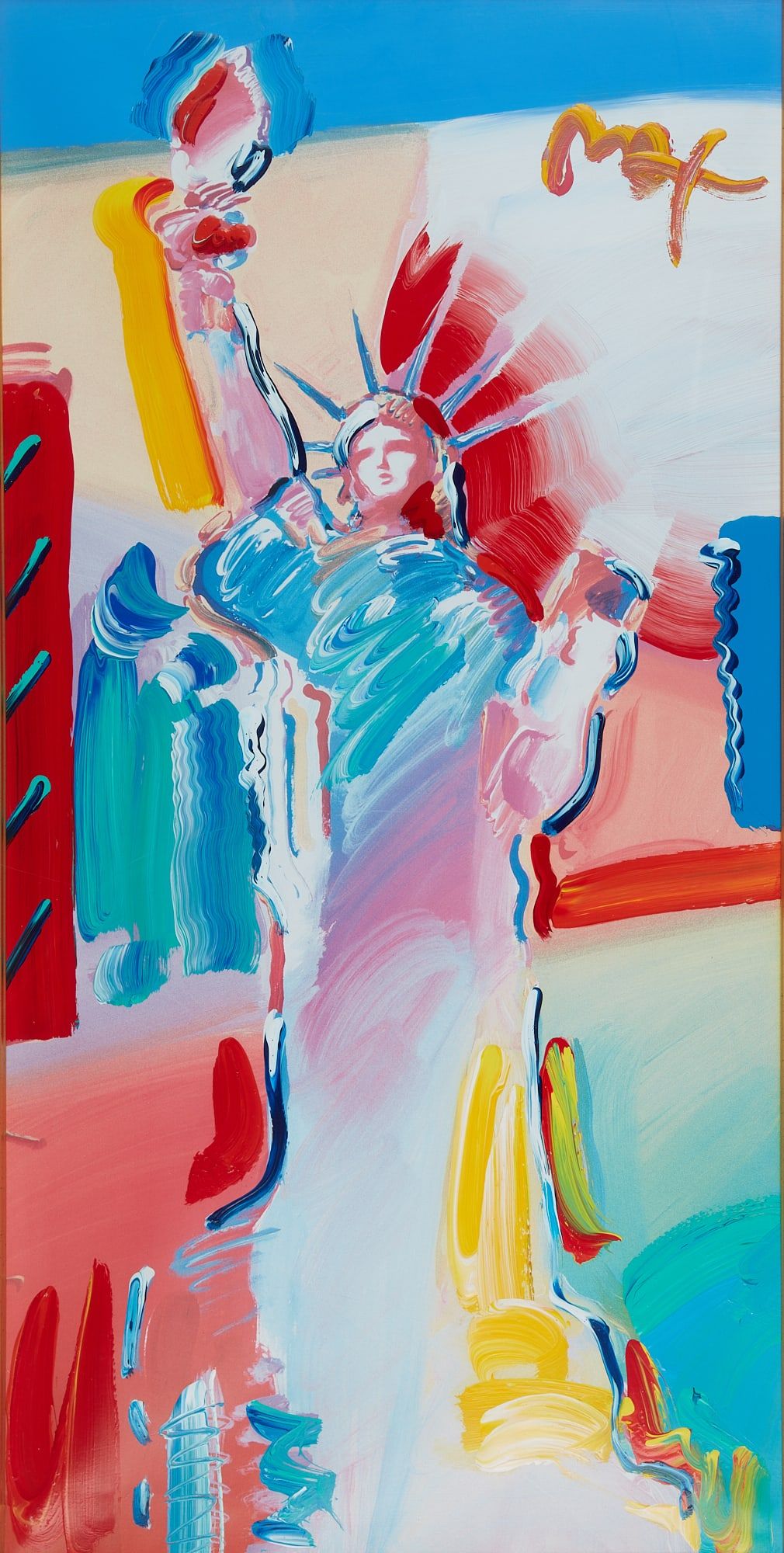 PETER MAX, THE STATUE OF